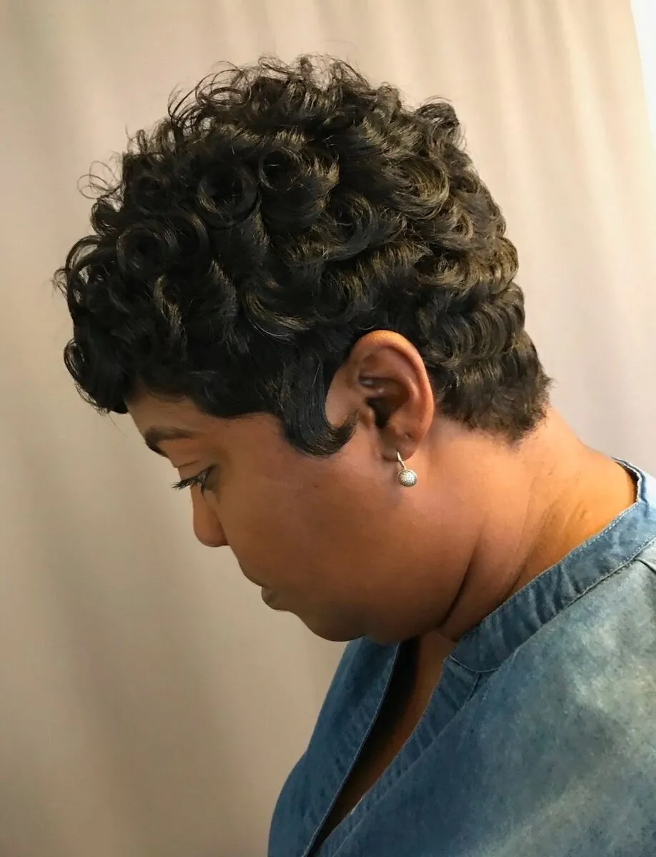 Pixie cut transformation by Marietta Georgia stylist Lavish Me Studios